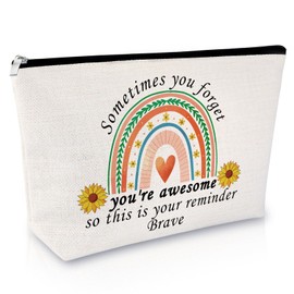 Motivational Gifts for Women Coworker Makeup Bag Funny Easter Birthday Gifts for Nurse Coworkers Female Cosmetic Bag Inspirational Graduation Christmas for Daughter Friends Sister Zipper Travel Pouch
