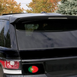 Biomar Labs® 2 x Vinyl Stickers Decals Portugal National Portuguese Flag Car Motorcycle Helmet B 208