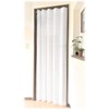 Flameproof Treatment, Accordion Curtain, Solid, White, Room Divider, Noren, Long