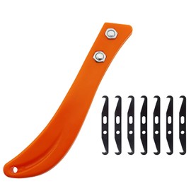 CTWHA 1 set Banana Handle Retractable Knife Steel Leather Knife Trimming Small Hook Knife with Blade Golf Grip Removal Tool Hook Knife Used for Cutting Objects Repairing Edges Cleaning Seams