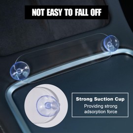 Rislobx 2PCS EZ Pass Holder with Adhesive and Strong Suction Cups, Transponder Holder for Windshield Universal Toll Pass Windshield Mount for Toll Passes