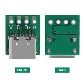 ACEIRMC USB 3.1 Type C Connector Board DIY Serial Basic Breakout Female Connector USB Type C Breakout Board with PCB Converter Board for Data Line Wire Cable Transfer (20pcs)