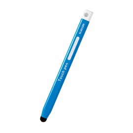 Elecom P-TPEN02BBU Pencil Shape Triangular Thick Axis Super Sensitive Type (For Smartphones and Tablets) Blue