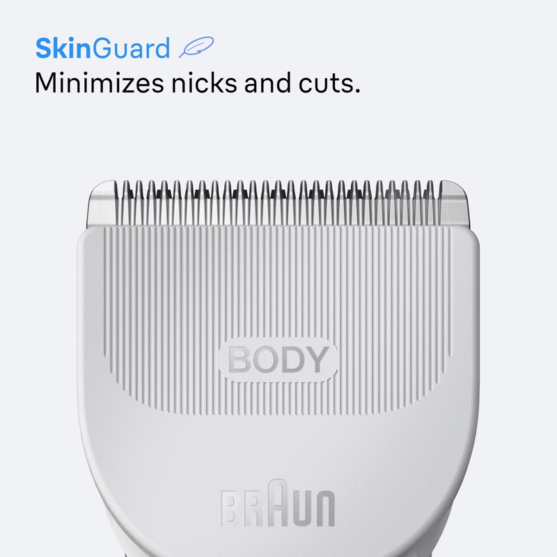 Braun Body Groomer Series 3, +6 Grooming Tools, with SkinGuard,