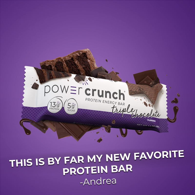 Power Crunch Protein Wafer Bars, Variety Pack, in 6 Flavors