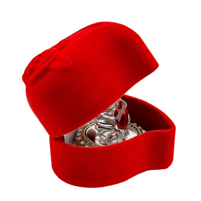 SAFRI Red Heart Crystal Teddy Bear in Red Rose Special