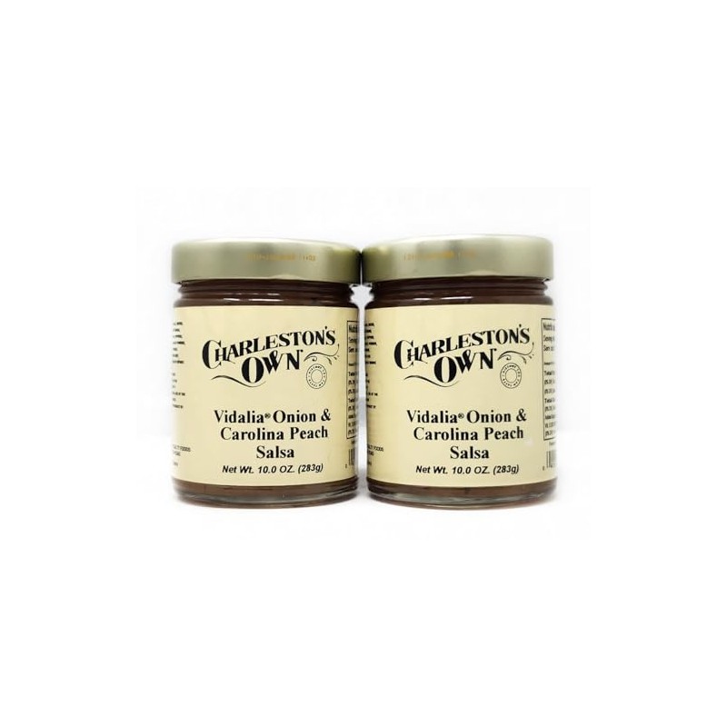 2 Pack of Vidalia Onion and Carolina Peach Salsa Charleston's