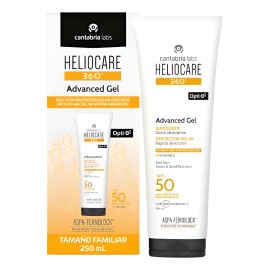 Heliocare 360° Advanced Gel Fps 50 Tamaño Familiar 250 Ml Todo Tipo De Piel Día/noche
