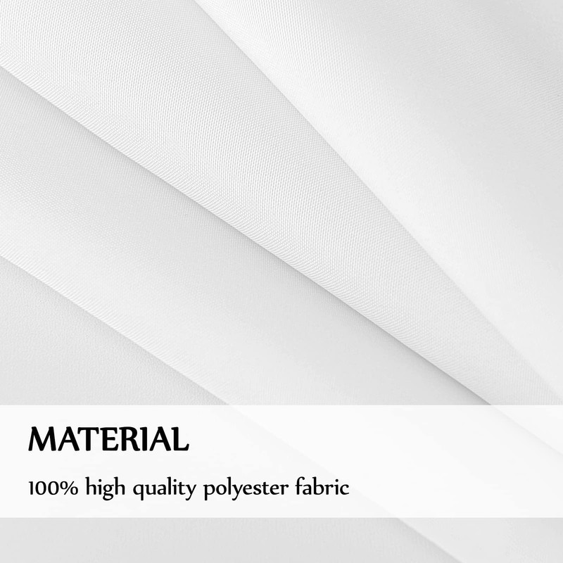 Aocoz Rectangle Tablecloth 60x84 Inch - White Table Cloths Stain