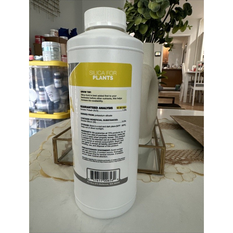 TPS Nutrients Silica Gold Plant Strength Nutrient Bioavailable Silicon 32oz