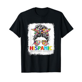 Hispanic Heritage Month 2025 National Latino Countries Flag T-Shirt