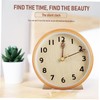 Ipetboom 1Set Decorative Desktop Clock Simple Style Silent Clock Elegant