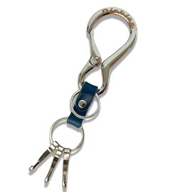 Dickies Carabiner Key Chain (Brand Logo/Simple), Brand Key Holder (Easy to Remove / Total Length 5.5 inches (140 mm), Carabiner, Stylish, navy