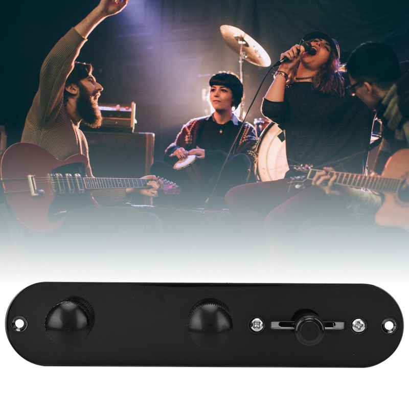 Electric Guitar Control Plate Switch Black Metal Prewired Wiring Harness