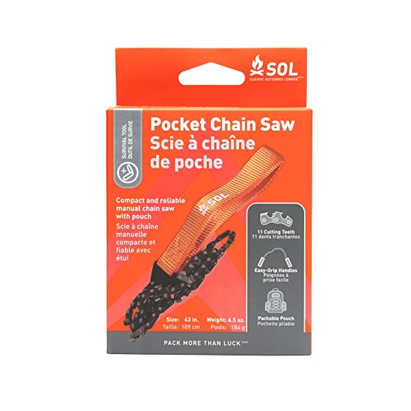 Survive Outdoors Longer Pocket Chain Saw, One Size