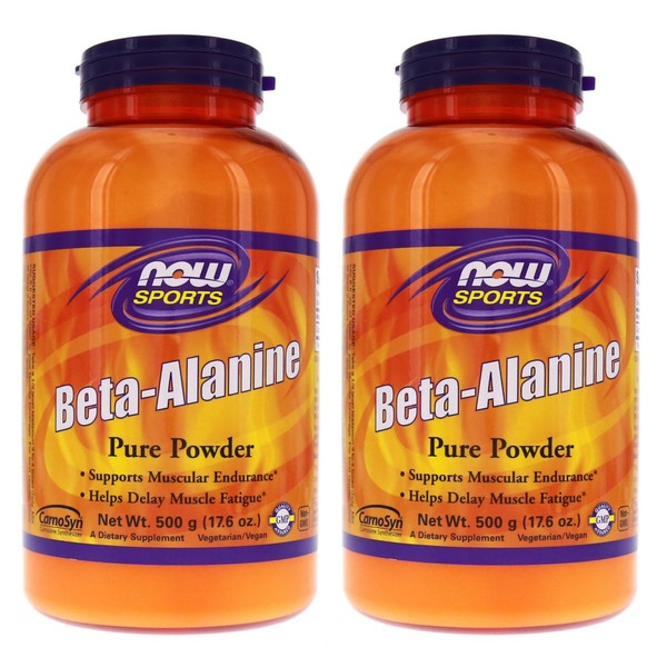 Now Foods Beta-Alanine - 500 g (17.6 oz.) 2 Pack