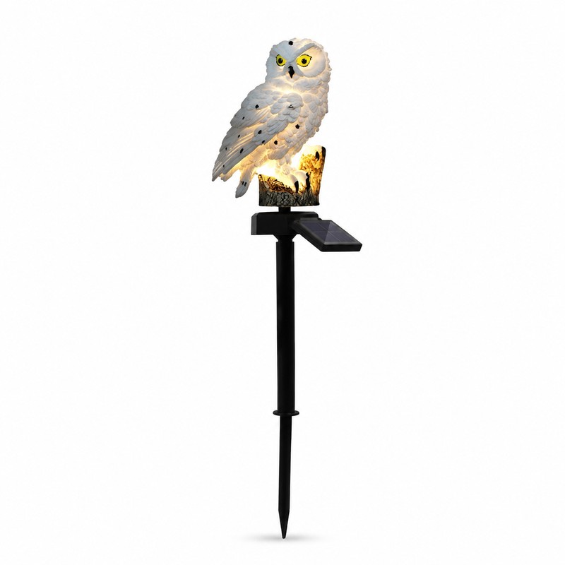 Solar Owl Garden Stake Light for Outdoor Décor – LED
