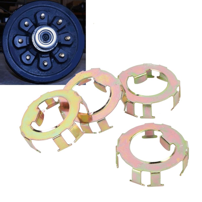 Trailer Spindle Nut Retainer, 4Pcs Metal Trailer Wheel Spindle Nut