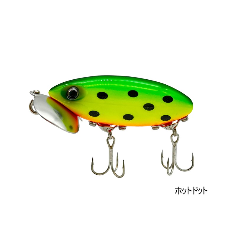 Lunahisano Lures CRAZY BUG Crazy Bug Topwater Plug Black Bass