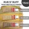 EVA Foam and Amaco Rub 'n Buff Wax Metallic Finish
