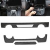 Center Console CD Panel Trim Cover Carbon Fiber Decoration Fit