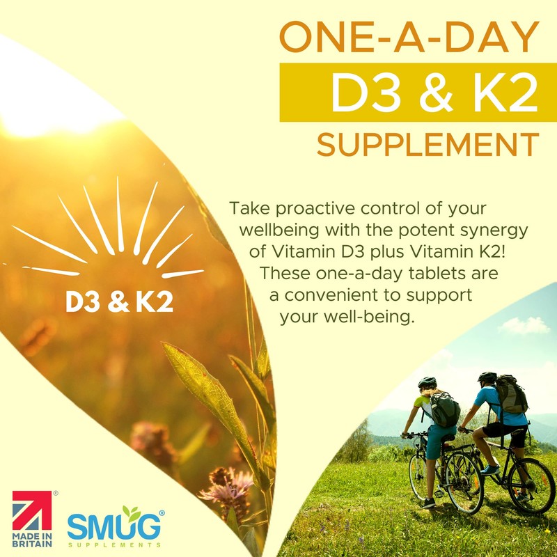 Vitamin D3 4000iu & Vitamin K2 100ug MK-7-365 Britsh Made