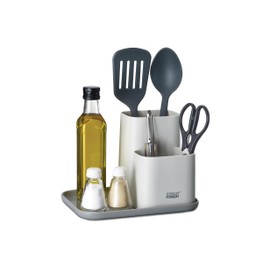 Joseph Joseph Duo Kitchen Worktop Organiser, Kitchen and Storage Organisation for Gadgets, Utensils and Condiments, Grey