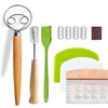Bread Baking Tool Set | Danish Dough Whisk, Bread Lame