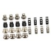 DOITOOL 24Pcs Spring Cord Toggle for Drawstrings Double Single Cord