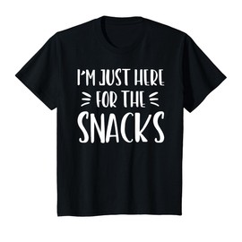 I'm Just Here For The Snacks TShirt Funny Saying Kid Toddler T-Shirt