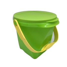 Tupperware Impressions Jumbo Canister Pail With Handle & Air-Tight Seal, Green