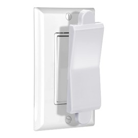 Child Proof Switch Cover and Guard - Light Switch Blocker and Lock (White, 1 Piece)