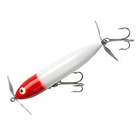 Heddon Lures XP9255RH Wounded Zara Spook Fishing Lures, Red Head, 4 1/2"