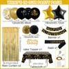Black Gold Birthday Decoration Set