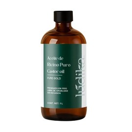 Aceite de Ricino Puro 1000 ml  Nutre e Hidrata  para Cabello Pestaas Cejas Barba Uas  Prensado en Fro Sin Hexanos                                     