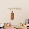 WINCASE Brass Hook Rack, Bathroom Towels Hooks Coat Rack, Antique