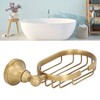 Wall Soap Dish Bottom Hollow Design Retro Style Keeping Tidy