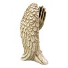 Angel Wings with Praying Hands Cast Resin Figurine Statue, 5