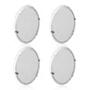 4 Inch, Round Open Screen Vent, Tab Style, Mill Finish,