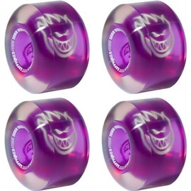 Spitfire Wheels Sapphire 90DU Clear/Purple Skateboard Wheels - 58mm 90a (Set of 4)