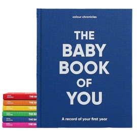 Colour Chronicles Baby Memory Book, Baby Shower Gifts, Baby Gifts for Girls and Boys, Pregnancy Gift, Baby Journal New Baby Gifts Baby Presents, First Year Baby Book Diary, Baby Book of You - Blue