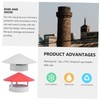 KICHOUSE 1pc Chimney Rainproof Cover Smoke Funnel for Ventilation Easy