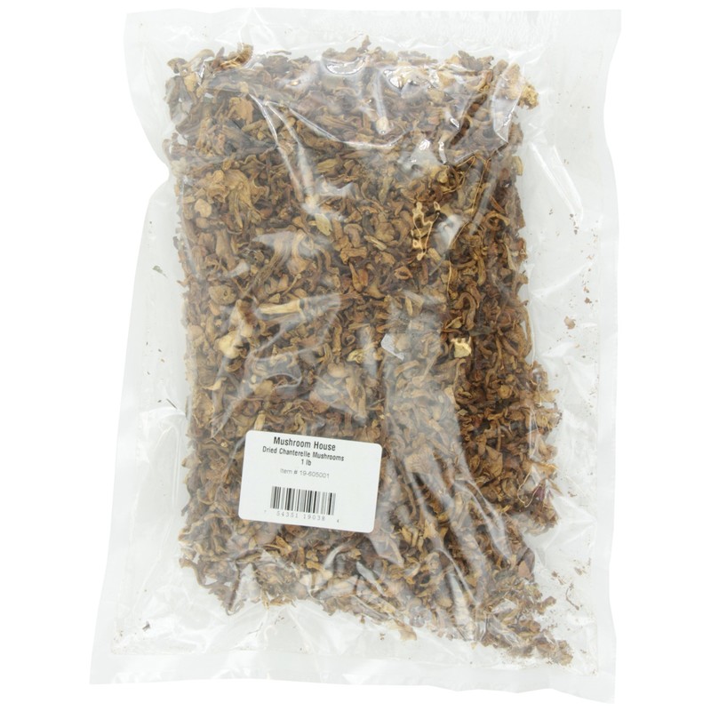 Mushroom House Dried Chanterelle Mushrooms, 1 Pound