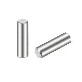 TOP-VIGOR 25Pcs 4mm x 14mm Dowel Pins Shelf Support Pegs, 304 Stainless Steel Cylindrical Shelf Support Pin Fasten Elements Silver Tone