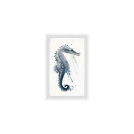 HomeStock Artisanal Abode Mysterious Seahorse Framed Painting Print, Contemporary Wall Decor: Abstract, Digital Art Prints, and Modern Styles for Your Home