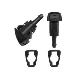 AMFRNE 68024312AB Windshield Washer Nozzle Fit For Dodge Avenger, Challenger 2008 2009 2010 2011 2012 2013 2014 / Fit For Chrysler 200 2011 2012 2013 2014, 2 Pack, Dual Spray Washer Nozzle 68024312AA
