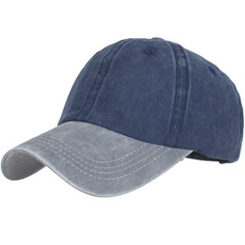 White Fang CA676 Cap, Plain, Hat, Sports, Running, Outdoors, Women's, Men's, navy grey