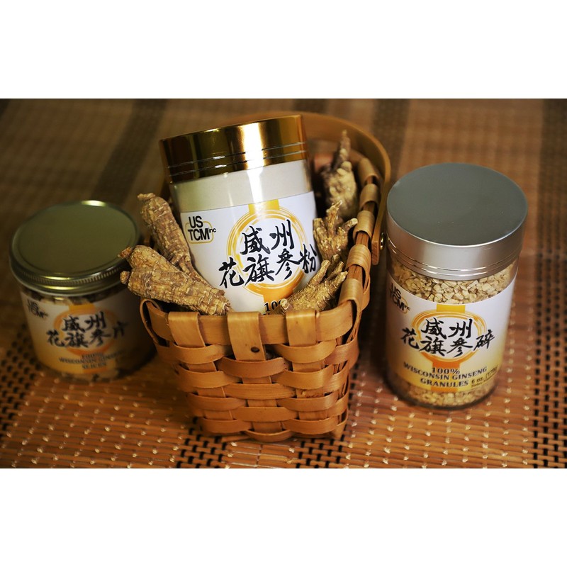 USTCM Wisconsin American Ginseng Powder 120 Mesh (6 oz)