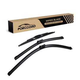 Forccord 3-Pack Windshield Wiper Blades Fit for GMC Terrain/Chevy Equinox2010-2017 Windshield Wipers Top Lock 24"+17"+13"(Not Fit For U & J Hook)