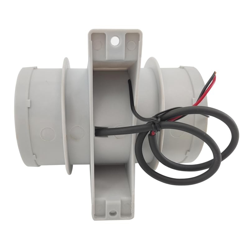 ISURE MARINE 3 inch Inline Blower,12V Silent Blower Marine Bilge